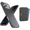 image:imageSmartish iPhone 16 Plus Magnetic Case with MagSafe Wallet  Gripmunk  Magsafe Compatible Thin Grip Cover  Detachable Magnetic Credit Card Holder  Black Tie AffairMagSafe Case