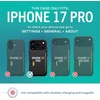 image:imageSmartish iPhone 17 MagSafe Case  Screen Protector  Magnetic Slim Case  Protective Thin Grip Cover  2Pack Tempered Glass Screen Protectors for Apple iPhone 17  Black Tie AffairWallet Case