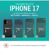 image:imageSmartish iPhone 17 MagSafe Case  Screen Protector  Magnetic Slim Case  Protective Thin Grip Cover  2Pack Tempered Glass Screen Protectors for Apple iPhone 17  Black Tie AffairWallet Case