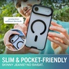 image:imageSmartish iPhone 17 MagSafe Clear Case  Gripmunk Magnetic Slim Case Lightweight  Protective AntiYellowing Thin Grip Clear Cover for Apple iPhone 17  Clearly Clear  Custom PrintClearly Black MagSafe