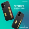 image:imageSmartish iPhone 17 Wallet Case  Phone Grip Finger Loop  Wallet Slayer Vol 2 Slim  Protective Credit Card Holder  Pop Out Ring Kickstand for Apple iPhone 17  Black Tie Affair