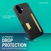 image:imageSmartish iPhone 17 Wallet Case  Phone Wristlet  Slim  Protective Phone Case Credit Card Holder  Detachable Wrist Strap Loop for Apple iPhone 17  Black Tie Affair