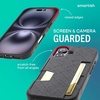 image:imageSmartish iPhone 17 Wallet Case  Phone Wristlet  Slim  Protective Phone Case Credit Card Holder  Detachable Wrist Strap Loop for Apple iPhone 17  Black Tie Affair