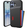 image:imageSmartish iPhone 17e16e Wallet Case  Wallet Slayer Vol 1 Slim  Protective Credit Card Holder  Drop Tested Hidden Credit Card Slot Cover for Apple iPhone 17e16e  Walnut WoodsBlack Tie Affair