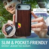 image:imageSmartish iPhone 17e16e Wallet Case  Wallet Slayer Vol 1 Slim  Protective Credit Card Holder  Drop Tested Hidden Credit Card Slot Cover for Apple iPhone 17e16e  Walnut WoodsWalnut Woods
