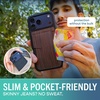 image:imageSmartish iPhone17 Wallet Case  Wallet Slayer Vol 2 Slim  Protective Credit Card Holder wKickstand  Drop Tested Hidden Card Slot Cover for Apple iPhone17  Very Cherry BlossomWalnut Woods