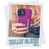 image:imageSmartish iPhone17 Wallet Case  Wallet Slayer Vol 2 Slim  Protective Credit Card Holder wKickstand  Drop Tested Hidden Card Slot Cover for Apple iPhone17  Very Cherry BlossomPurple Reign