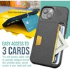 image:imageSmartish iPhone17 Wallet Case  Wallet Slayer Vol 2 Slim  Protective Credit Card Holder wKickstand  Drop Tested Hidden Card Slot Cover for Apple iPhone17  Very Cherry BlossomBlack Tie Affair