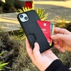 image:imageSmartish iPhone17 Wallet Case  Wallet Slayer Vol 2 Slim  Protective Credit Card Holder wKickstand  Drop Tested Hidden Card Slot Cover for Apple iPhone17  Very Cherry BlossomBlack Tie Affair