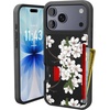 image:imageSmartish iPhone17 Wallet Case  Wallet Slayer Vol 2 Slim  Protective Credit Card Holder wKickstand  Drop Tested Hidden Card Slot Cover for Apple iPhone17  Very Cherry BlossomVery Cherry Blossom