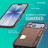 image:imageSmartish iPhone17 Wallet Case  Wallet Slayer Vol 2 Slim  Protective Credit Card Holder wKickstand  Drop Tested Hidden Card Slot Cover for Apple iPhone17  Very Cherry BlossomWalnut Woods