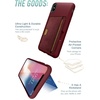 image:imageSmartish iPhone17 Wallet Case  Wallet Slayer Vol 2 Slim  Protective Credit Card Holder wKickstand  Drop Tested Hidden Card Slot Cover for Apple iPhone17  Very Cherry BlossomRed Rover Red Rover