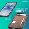 image:imageSmartish iPhone17 Wallet Case  Wallet Slayer Vol 2 Slim  Protective Credit Card Holder wKickstand  Drop Tested Hidden Card Slot Cover for Apple iPhone17  Very Cherry BlossomWalnut Woods