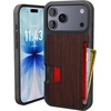 image:imageSmartish iPhone17 Wallet Case  Wallet Slayer Vol 2 Slim  Protective Credit Card Holder wKickstand  Drop Tested Hidden Card Slot Cover for Apple iPhone17  Very Cherry BlossomWalnut Woods