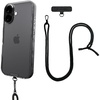 image:imageSmartish iPhone 15 Pro Wallet Case with Crossbody Lanyard Strap  Wallet Slayer Vol 1  Slim  Protective Credit Card Holder with Universal Detachable Shoulder Neck Strap  Black Tie AffairMagSafe Clear Case