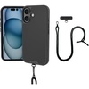 image:imageSmartish iPhone 15 Pro Wallet Case with Crossbody Lanyard Strap  Wallet Slayer Vol 1  Slim  Protective Credit Card Holder with Universal Detachable Shoulder Neck Strap  Black Tie AffairMagSafe Case