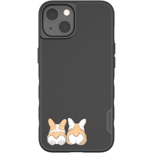 image:imageSmartish  Peachy Pups  iPhone 17 MagSafe Case  Gripmunk Lightweight  Protective Thin Grip Cover  Fits Apple iPhone 17Corgi Bunz