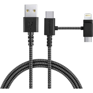 image:imageSmartish 2 in 1 USB C to USB CLightning Cable  Crown Joule  6 Ft Fabric Wrapped Fast Charging Cord  for iPhone Galaxy Pixel  100W Dual Fast Charger for PhonesLaptops  Im BlushingNo 2 Pencil Gray