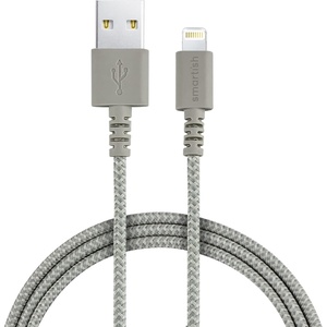 image:imageSmartish Lightning Fast Charging Cable  Crown Joule Durable Nylon Fabric Cord MFi Certified for iPad Airpods iPhone  Im Blushing 6ftLightly Toasted Beige
