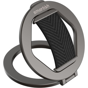 image:imageSmartish MagSafe Phone Grip Kickstand  Quickstand  Magnetic Cell Phone Finger Loop  DualSided Magnets Ring Holder Mount wMagSafe Adapter Kit for Apple iPhone Accessories  Black Tie AffairBlack Tie Affair