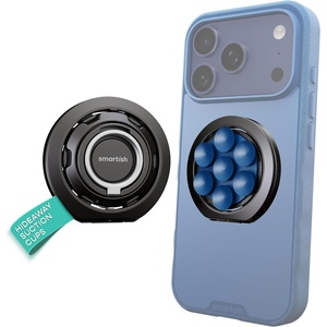image:imageSmartish MagSafe Suction Mount  WallFlower  3 in 1 Reversible Magnetic Phone Grip Finger Loop Suction Mount Kickstand wUniversal MagSafe Adapter Kit for Apple iPhone  So JadedBlues on the Green
