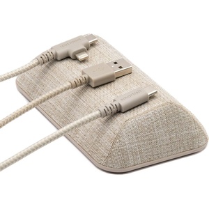 image:imageSmartish Magnetic Cord Holder  Cable Wrangler Organizer with Magnet Clips for Charger Management on Desktop Nightstand for USBC  Lightning  Lightly Toasted BeigeLightly Toasted Beige