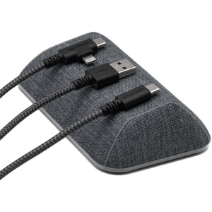 image:imageSmartish Magnetic Cord Holder  Cable Wrangler Organizer with Magnet Clips for Charger Management on Desktop Nightstand for USBC  Lightning  Lightly Toasted BeigeNo 2 Pencil Gray