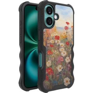 image:imageSmartish iPhone 15 Pro Max Protective Magnetic Case  Gripzilla Compatible with MagSafe Rugged Heavy Duty Grip Armor Cover wDrop Tested Protection for Apple iPhone 15 Pro Max  Black Tie AffairWildflower Fields