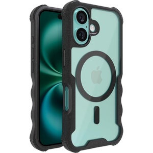 image:imageSmartish iPhone 15 Pro Max Protective Magnetic Case  Gripzilla Compatible with MagSafe Rugged Heavy Duty Grip Armor Cover wDrop Tested Protection for Apple iPhone 15 Pro Max  Black Tie AffairClearly Black