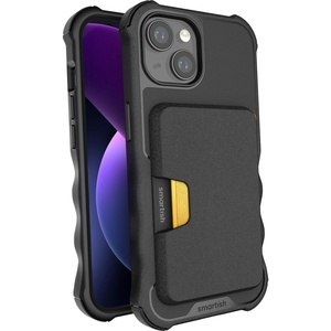 image:imageSmartish iPhone 15 Pro Protective Case with Wallet for MagSafe iPhones  Gripzilla  Magsafe Compatible Heavy Duty Armor Grip Cover  Detachable Magnetic Credit Card Holder  Black Tie AffairiPhone 15