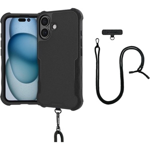 image:imageSmartish iPhone 15 Pro Wallet Case with Crossbody Lanyard Strap  Wallet Slayer Vol 1  Slim  Protective Credit Card Holder with Universal Detachable Shoulder Neck Strap  Black Tie AffairMagSafe Armor Case