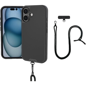 image:imageSmartish iPhone 15 Pro Wallet Case with Crossbody Lanyard Strap  Wallet Slayer Vol 1  Slim  Protective Credit Card Holder with Universal Detachable Shoulder Neck Strap  Black Tie AffairMagSafe Case