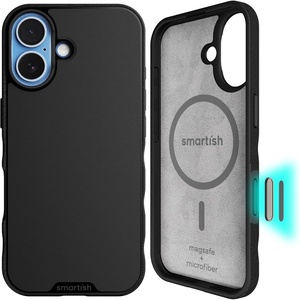 image:imageSmartish iPhone 17 MagSafe Case  Gripmunk Magnetic Slim Case Lightweight  Protective Thin Grip Cover with Microfiber Lining for Apple iPhone 17  Custom PrintBlack w Camera Control MagSafe