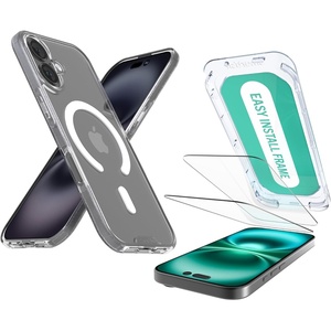 image:imageSmartish iPhone 17 MagSafe Case  Screen Protector  Magnetic Slim Case  Protective Thin Grip Cover  2Pack Tempered Glass Screen Protectors for Apple iPhone 17  Black Tie AffairMagSafe Clear Case