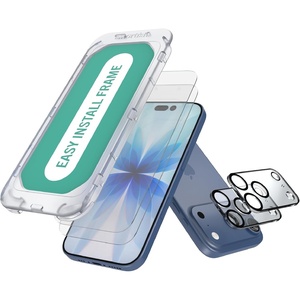 image:imageSmartish iPhone 17 Pro Max Screen Protector  Camera Lens Covers  Tuff Sheet  2Pack Tempered Glass 9H Easy Install Frame CaseFriendly  Dynamic Island for Apple iPhone 17 Pro Max  Clear 2Pack