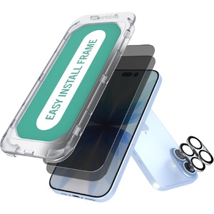 image:imageSmartish iPhone 8 Plus 7 Plus amp 6 Plus Screen Protector  2Pack Tempered Glass Screen Protectors  Tuff Sheet  9H Easy Install Frame Scratch Resistant for Apple iPhone 8 Plus 7 Plus amp 6 PlusPrivacy Screen Protector  Lens Covers