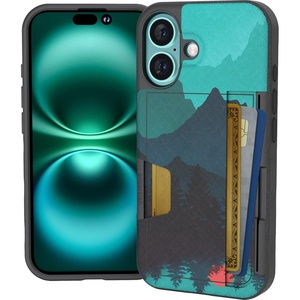 image:imageSmartish iPhone17 Wallet Case  Wallet Slayer Vol 2 Slim  Protective Credit Card Holder wKickstand  Drop Tested Hidden Card Slot Cover for Apple iPhone17  Very Cherry BlossomMoving Mountains