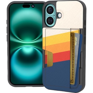 image:imageSmartish iPhone17 Wallet Case  Wallet Slayer Vol 2 Slim  Protective Credit Card Holder wKickstand  Drop Tested Hidden Card Slot Cover for Apple iPhone17  Very Cherry BlossomStriped Up