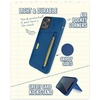 image:imageSmartish iPhone 11 Pro Wallet Case  Wallet Slayer Vol 2 Slim Protective Kickstand Credit Card Holder Silk  Black Tie AffairBlues on the Green