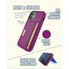 image:imageSmartish iPhone 11 Pro Wallet Case  Wallet Slayer Vol 2 Slim Protective Kickstand Credit Card Holder Silk  Black Tie AffairPurple Reign