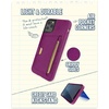 image:imageSmartish iPhone 11 Pro Wallet Case  Wallet Slayer Vol 2 Slim Protective Kickstand Credit Card Holder Silk  Black Tie AffairPurple Reign