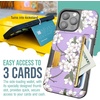 image:imageSmartish iPhone 11 Pro Wallet Case  Wallet Slayer Vol 2 Slim Protective Kickstand Credit Card Holder Silk  Black Tie AffairVery Cherry Blossom