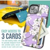 image:imageSmartish iPhone 11 Pro Wallet Case  Wallet Slayer Vol 2 Slim Protective Kickstand Credit Card Holder Silk  Black Tie AffairVery Cherry Blossom