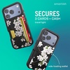 image:imageSmartish iPhone 11 Pro Wallet Case  Wallet Slayer Vol 2 Slim Protective Kickstand Credit Card Holder Silk  Black Tie AffairVery Cherry Blossom