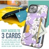 image:imageSmartish iPhone 11 Pro Wallet Case  Wallet Slayer Vol 2 Slim Protective Kickstand Credit Card Holder Silk  Black Tie AffairVery Cherry Blossom