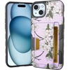 image:imageSmartish iPhone 11 Pro Wallet Case  Wallet Slayer Vol 2 Slim Protective Kickstand Credit Card Holder Silk  Black Tie AffairVery Cherry Blossom
