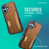 image:imageSmartish iPhone 11 Pro Wallet Case  Wallet Slayer Vol 2 Slim Protective Kickstand Credit Card Holder Silk  Black Tie AffairWalnut Woods