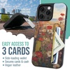 image:imageSmartish iPhone 11 Pro Wallet Case  Wallet Slayer Vol 2 Slim Protective Kickstand Credit Card Holder Silk  Black Tie AffairWildflower Fields