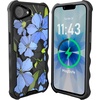 image:imageSmartish iPhone 12 Pro Max Armor Case  Gripzilla Rugged  Protective Slim Tough Grip Cover  Black Tie AffairBlue Blossoms