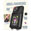 image:imageSmartish iPhone 13 Pro Crossbody Wallet Case for Women  Dancing Queen PurseClutch with Detachable Strap amp Wristlet Protective Cover with Credit Card Holder  Stiletto BlackGoldMoons Out Shrooms Out